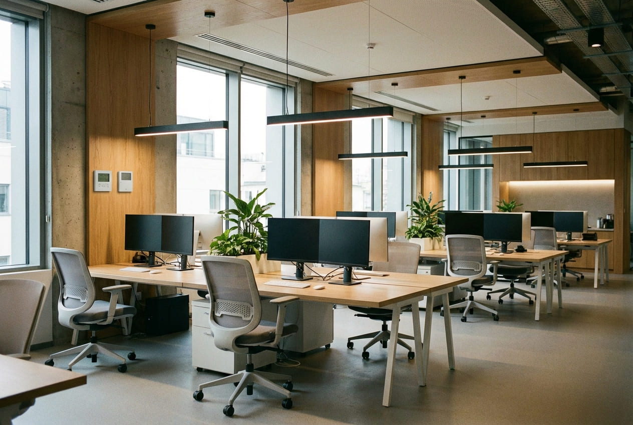 Система автоматизации офисного пространства с контролем климата и освещения