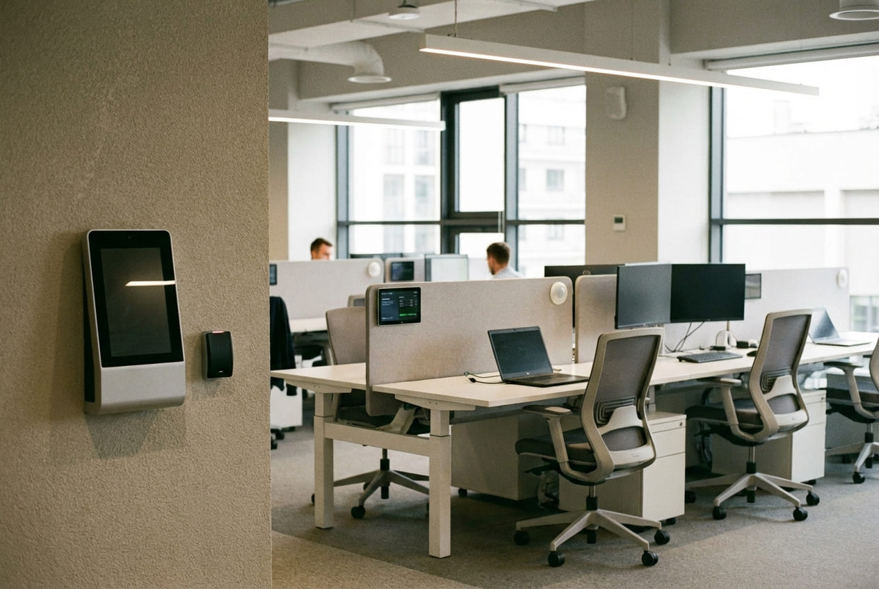 Офисное пространство с системой контроля доступа и автоматизированным управлением
